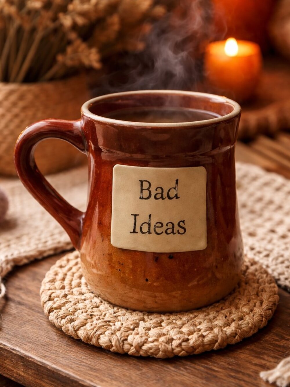 Funny Coffee Mug Oversized 20oz Ceramic Rustic Handmade Novelty Gift Cup Boho